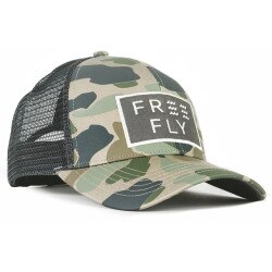 Free Fly Apparel Camo Wave Snapback Hat in Camo